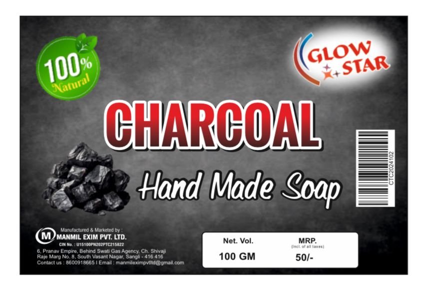 Hand Made Glycerin Soap - Charcoal